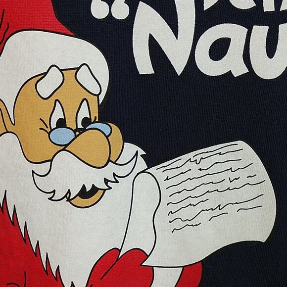 Dear Santa Define Naughty Black T-shirt size Medium - Picture 3 of 6